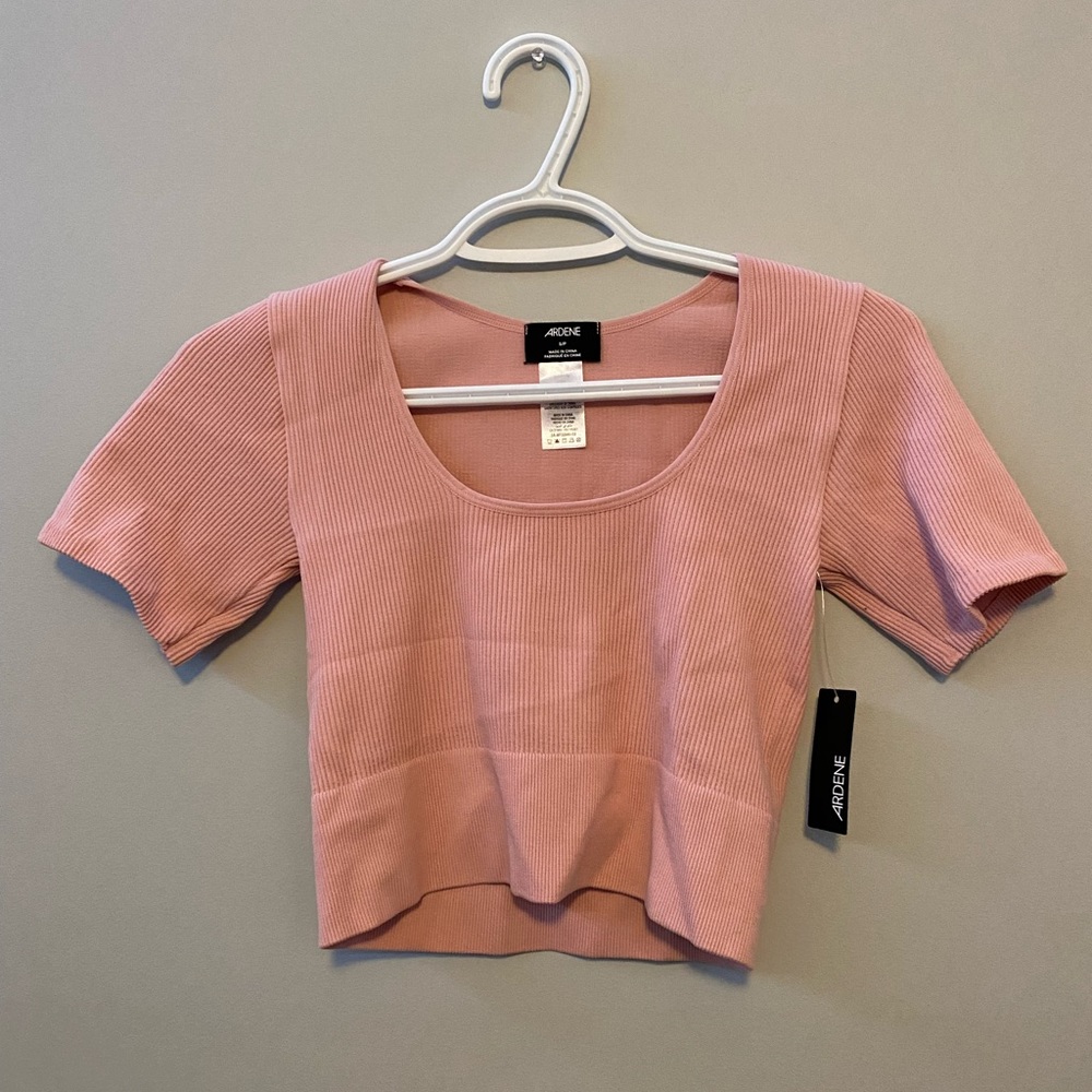 Brand new ardenes pink crop top